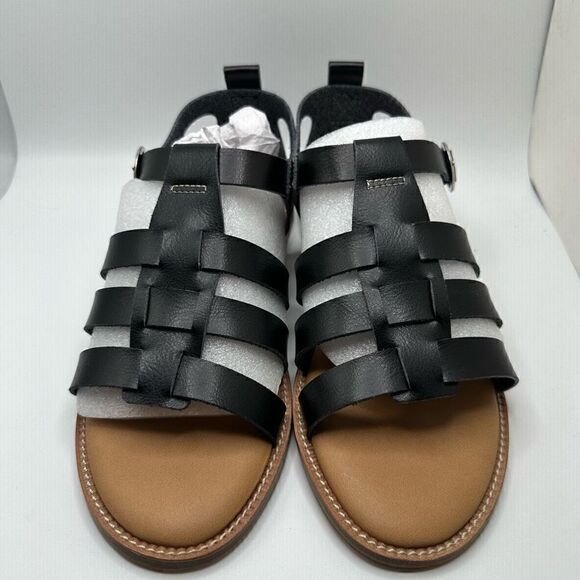 CUSHIONAIRE Women's Lotus fisherman sandal +Memory Foam 9 BLACK - Picture 2 of 7